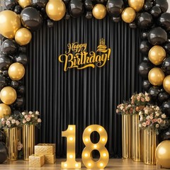 4 Panels Black Backdrop Curtain for Parties Black Wrinkle Free 20ft x 10ft Ba…