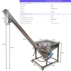 220V Screw Type Particle Automatic Feeding Machine Granular Flour ElectricFeeder