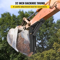 VEVOR 32″ Backhoe Thumb 1/2″ Steel Plate Excavator Universal Claw for Tractor