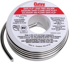 Oatey 53062 .25lb Safe Flo Solder – Lead-Free Plumbing Solution for Safe Water