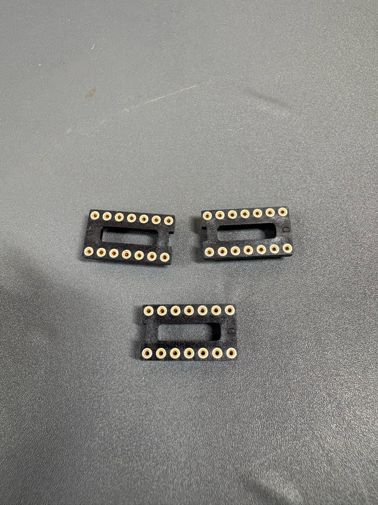 385pcs 16 Pin DIP IC Sockets Gold Plated Through Hole PCB Socket Adapters