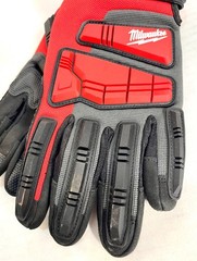NWT – Milwaukee Demolition Impact Wrecking Gloves Black/Red, Large, 48-73-8552