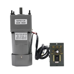 90W Gear Motor w/ Speed Controller Reduction Ratio: 1:20 Electric Single-phase