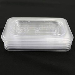 Clivia 6 Pack 1/9 Size Polycarbonate Food Pans 4″ Deep GN Pans without Lid Cover
