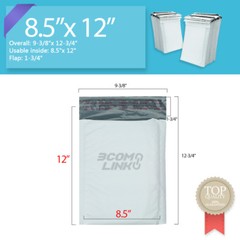 #2 8.5×12 (8.5×11) Poly Bubble Mailer Padded Envelope Shipping Bag 25,50,100 Pcs