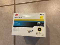 3M 01407 Green Corps Roloc Disc 1407 3 inch, 36YF Grit 25 discs box