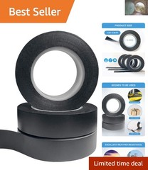 Durable Black Electrical Tape Set – 3 Rolls of 50ft x 0.62in Flame Resistant