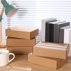 Qilery 200 Pcs Shipping Boxes Cardboard Gift Corrugated Cardboard Brown Boxes…