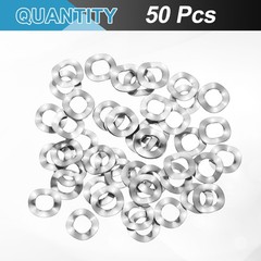50Pcs 0.31″x0.16″x0.01″ (ODxIDxT) 304 Stainless Steel Wave Spring Washer