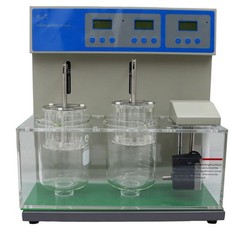 Precision Dual Unit Tablet Disintegration Tester 2 Baskets Digital Control ±0.3℃