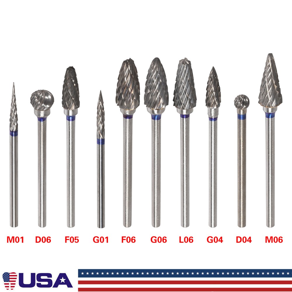 10Pcs/Set Dental The Original Bur Diamond Tooth Drill Bit Set Assorted 2.35mm