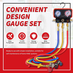 HVAC Manifold Gauge Set for R22/R410a/R134a 3 Way
