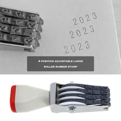 Create idea 4 Digits Adjustable Number Stamp Roller Symbol Office Date Stamp…