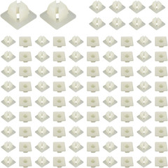 Nylon License Plate Screw Inserts – 100 PCS Fasteners for Various Vehicles