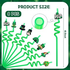 NIEITRK 8Pcs St. Patrick’s Day Shamrock 11*6inch, ASaint