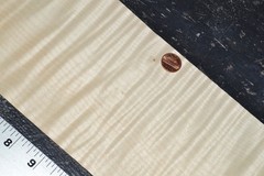Flame Maple Raw Wood Veneer Sheet 5 x 41 inches 1/42nd BLEMISHED 35137-82