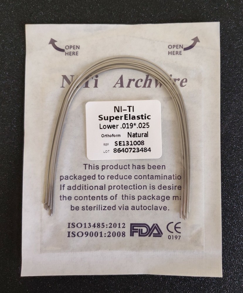 10Pcs Dental Super Elastic Niti Arch Wire Rectangular Bows Arcs Natural Form