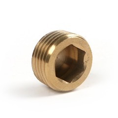 20pcs 1/8″ 1/4″ 3/8″ 1/2″ NPT Brass Hex Countersunk Plugs Socket Pipe Fittings