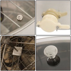 1300RPM 4/8 Frames Electric Honey Extractor Beekeeping Equipment Stainless Steel
