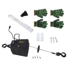 2-in-1 1500W Portable Electric Hoist Winch 1100lbs With Wireless Remote Control