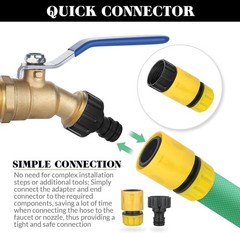 IBC Tote Hose Adapter 275-330 Gallon, 3/4″ NPT to 3/4″ GHT Lead-Free Compliant