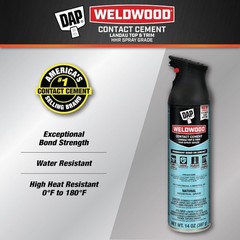 Clear Spray Contact Adhesive 14oz Solvent Type Landau Top & Trim HHR