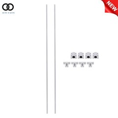 Total 8 × 750mm 2Pcs Rail Guide 4Pcs SCS8UU Ball Bearing + 4Pcs SK8 Rail Support
