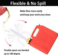 Gas Can Spout Replacement Old Style Flexible Pour Nozzle with Gaskets Vent Ca…