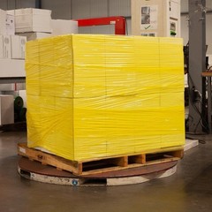 2 Rolls Machine Stretch Wrap 20″ x 5000′ 80 Gauge Dark Yellow Shrink Flim