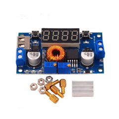 XL4015 5A Buck CC/CV Step Down DC Power Converter w/ Voltage Current Meter USB