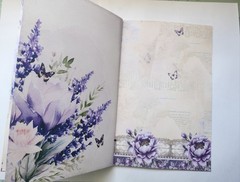 Junk Journal Blank Booklet “LAVENDER DREAMS” Vintage Purples 40pgs