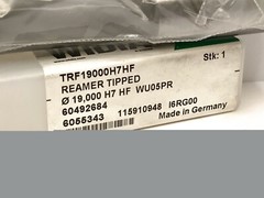 WIDIA TRF19000H7HF Reamer Tipped 19.00mm Dia. NEW 1pc.