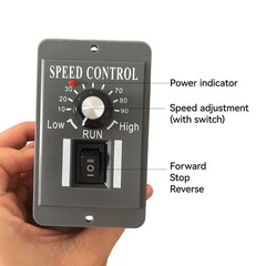 40A PWM DC Motor Speed Controller 12V 24V 36V 48V Variable Speed Switch Reverse