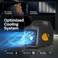 Portable Refrigerant Recovery Machine 3/4HP Single Cylinder 110-120V AC 60Hz