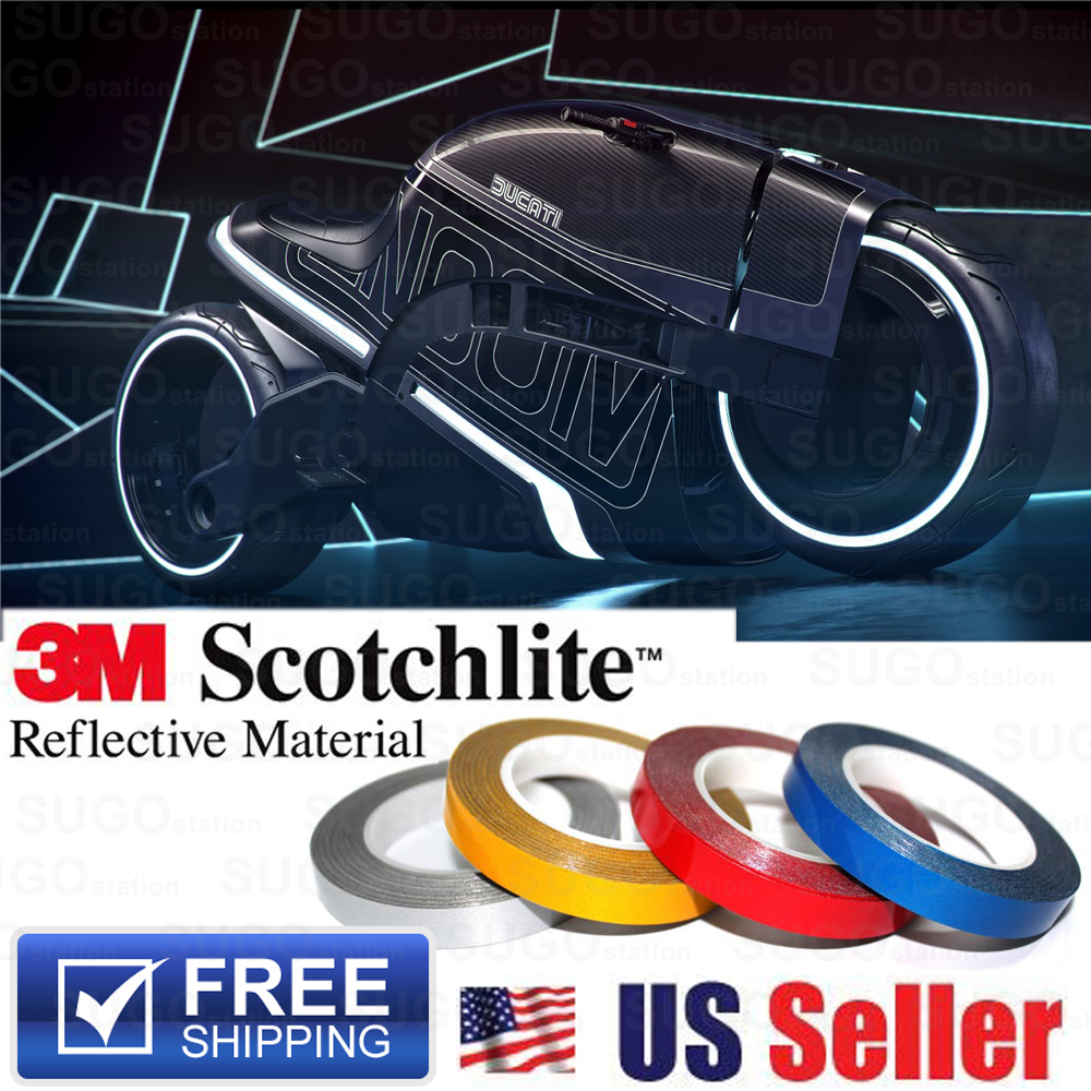 3M Reflective Safety Self-Adhesive DIY Striping Tape Sticker Decal 150FT / Roll