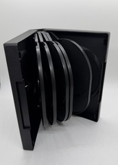 1 NEW TOP QUALITY MULTI-12 DISC DVD CASE, 1.5″ SPINE,BLACK,DH12, FREE SHIPPING