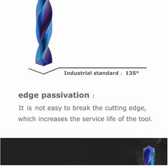 1PC 2mm-10mmx100mm HRC65 Solid Carbide Drill Bit For Hard Alloy Stainless Steel