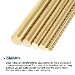 Brass Rods 13/16″ x 4″ Brass Solid Round Stock Lathe Bar