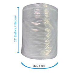 Inflatable Air Pillow Column Wrap for Heavy Duty Packing and Shipping 12″ x 830′