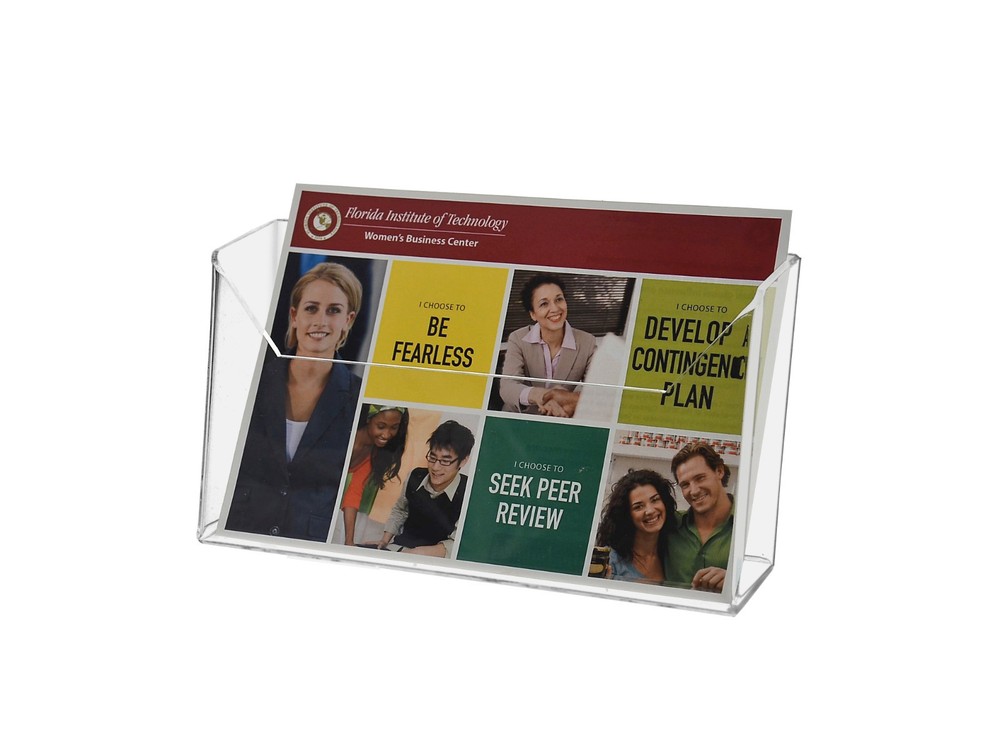 7.5″W Oversized Postcard Rack Open Back Brochure Display Holder Lot of 6