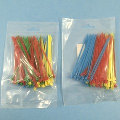 2 X 100pc 4″ Colored Zip Ties 18lb Cable Tie Wraps Smal Size Assorted Colors New