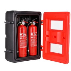 20 lb Fire Extinguisher Cabinet Indoor Outdoor Weatherproof Heavy Duty Holder