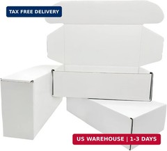7x5x2 inch Small White Mailers Boxes Recyclable Corrugated Gift Box for Packagin