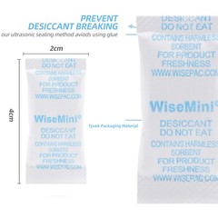 1 Gram 100 Silica Gel Packets, Tyvek Food Grade Dessicant Packs