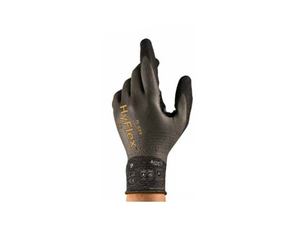 Ansell Hyflex 11-939 Cut-Resistant Gloves, Foam Nitrile, 1 DOZEN, FREE SHIP