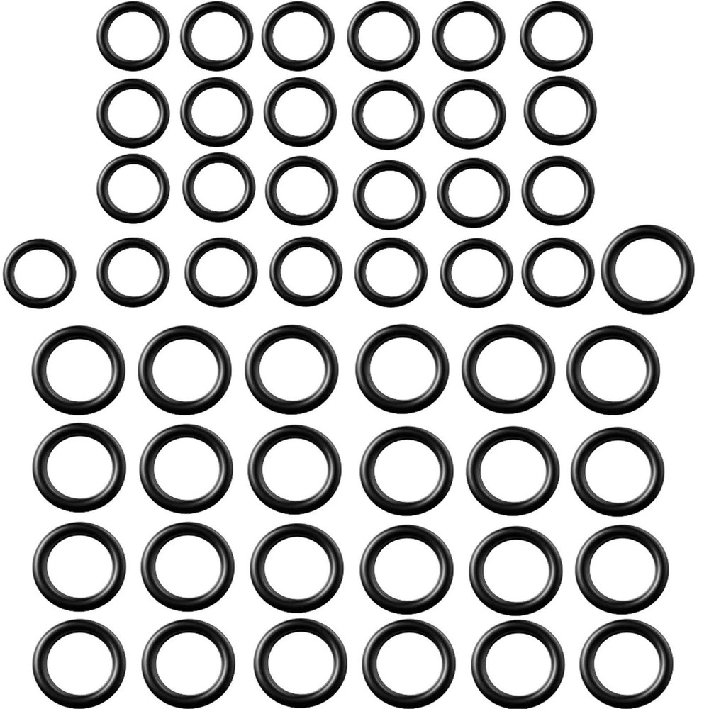 Tatuo 50 Pieces Power Pressure Washer O-Rings Replacement 50 Pieces, Black