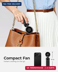 Portable Handheld Turbo Fan – 5 Gear High Speed 4000mAh Rechargeable Mini Person