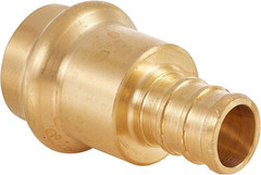 (Pack of 10) 1/2″ Copper Press X 1/2″ PEX Crimp Coupling Brass Adapter, for Cop