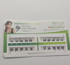 100 Packs Dental Braces Brackets Mini Roth 022 345 Hooks Mesh Base MIM Ultrathin