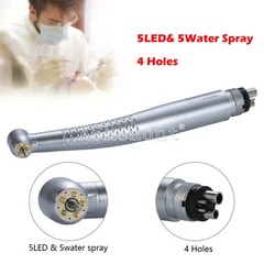 Dental LED E-generator Shadowless Ring Ceramic Handpiece 5 Water Spary 4Holes